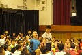 倒立先生蒞校演說